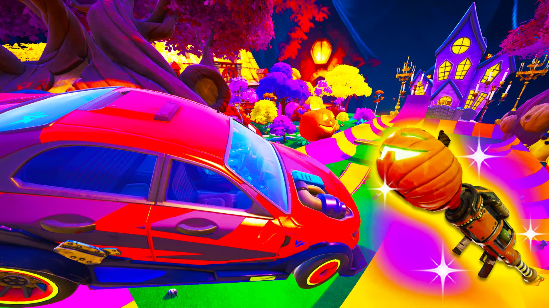ROCKETS VS CARS - HALLOWEEN DRIVE