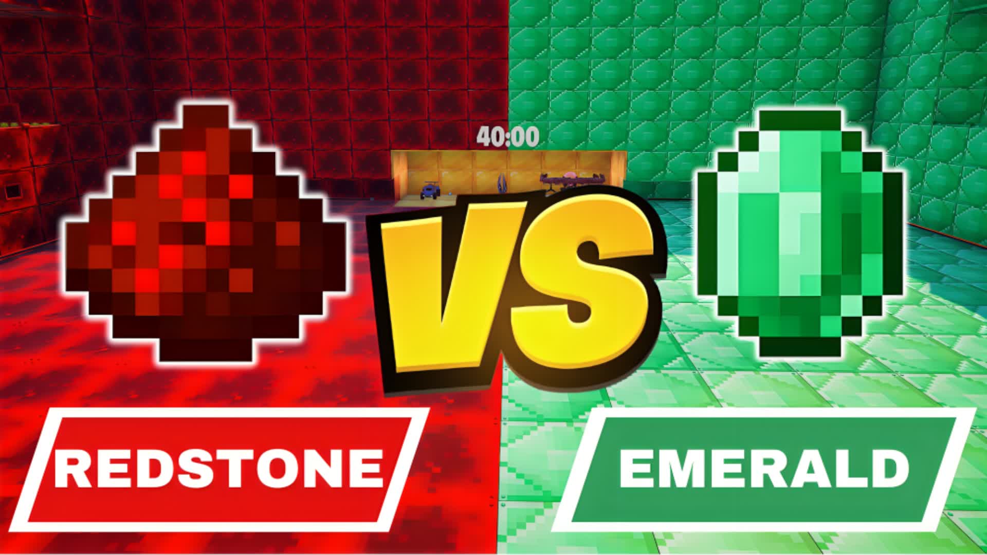REDSTONE VS EMERALD 🔴🟢