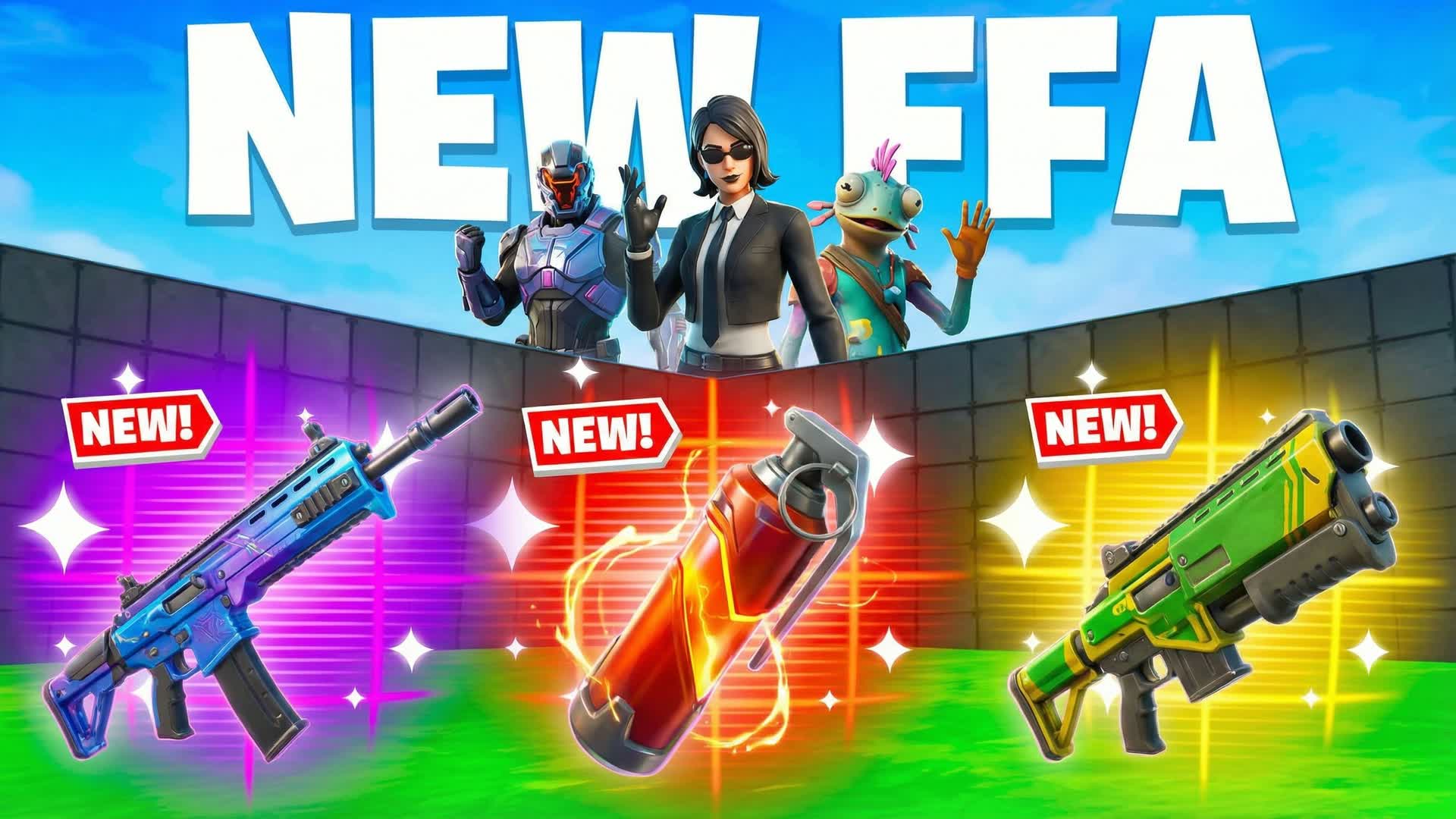 NEW 1V1 FFA - ALL GUNS & RIDES