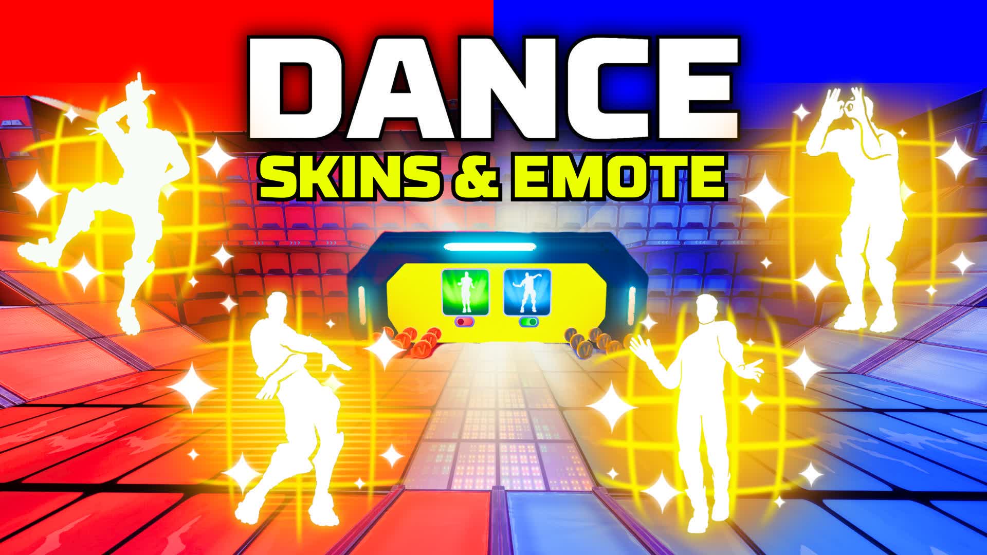 SKINS & EMOTE DANCE RED VS BLUE 🔴🔵