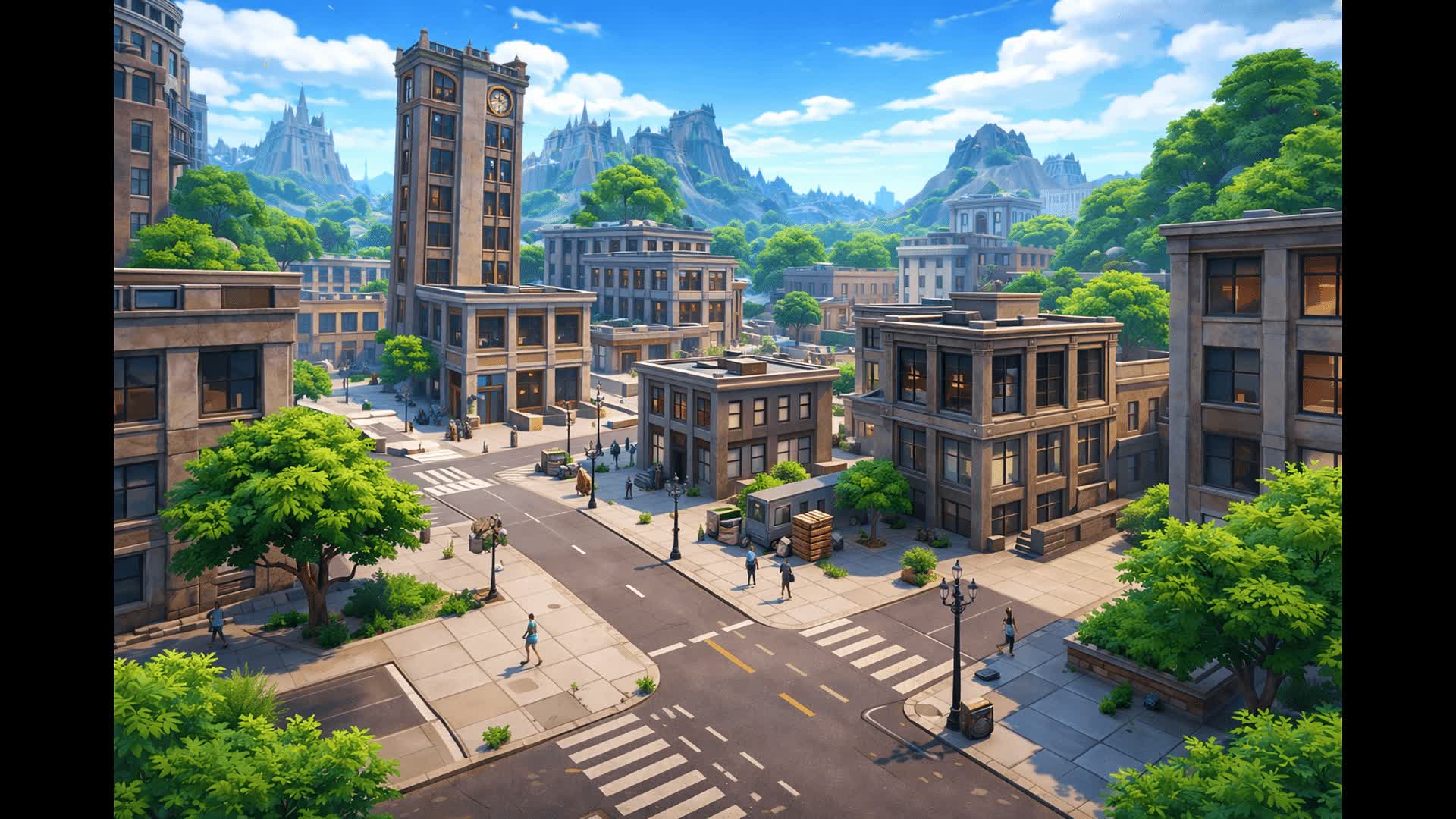 Tilted tower zone wars
