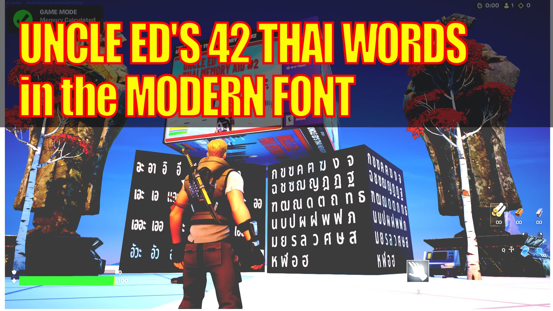 Uncle Ed's 42 Thai Words in Modern Font