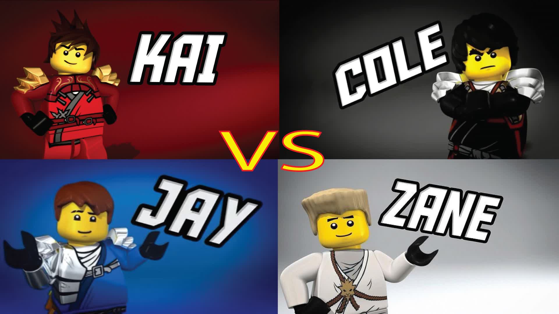 KAI VS COLE VS JAY VS ZANE 🔥🥇