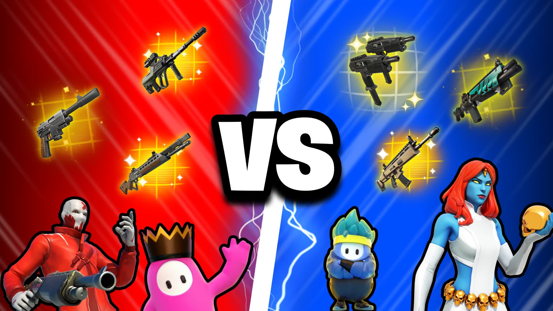 👑CRAZY FALLGUYS👑 🔴REDvsBLUE🔵