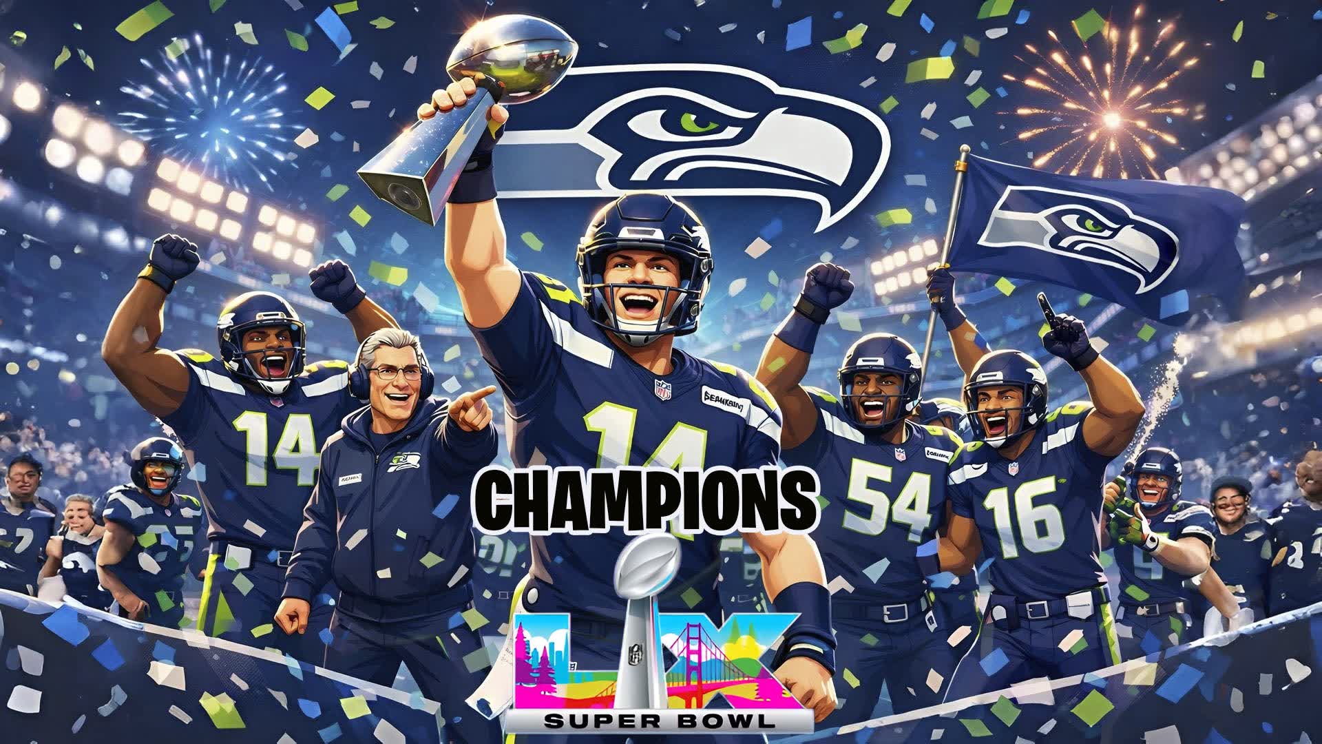 SEATTLE SEAHAWKS CHAMPIONS SUPER BOWL