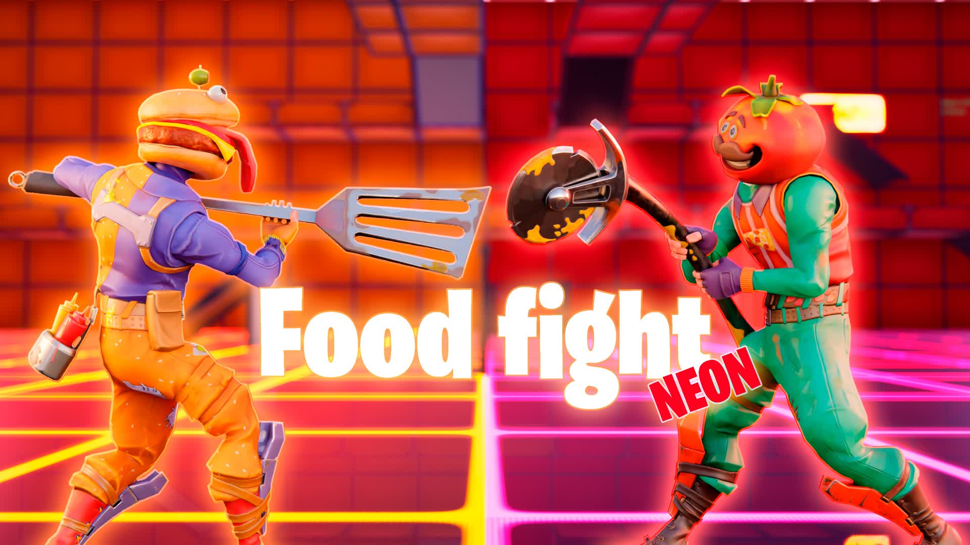 NEON FOOD FIGHT | PLUS