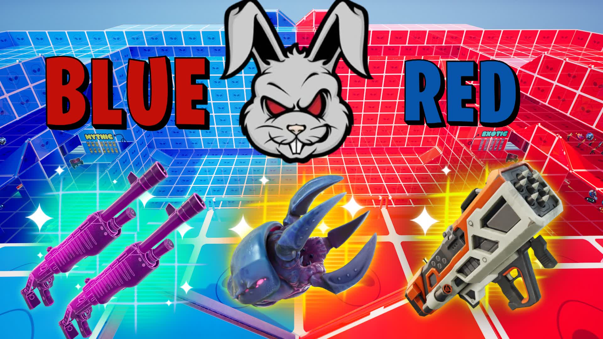 RED VS BLUE SUPER BAD BUNNY 🔴🔵