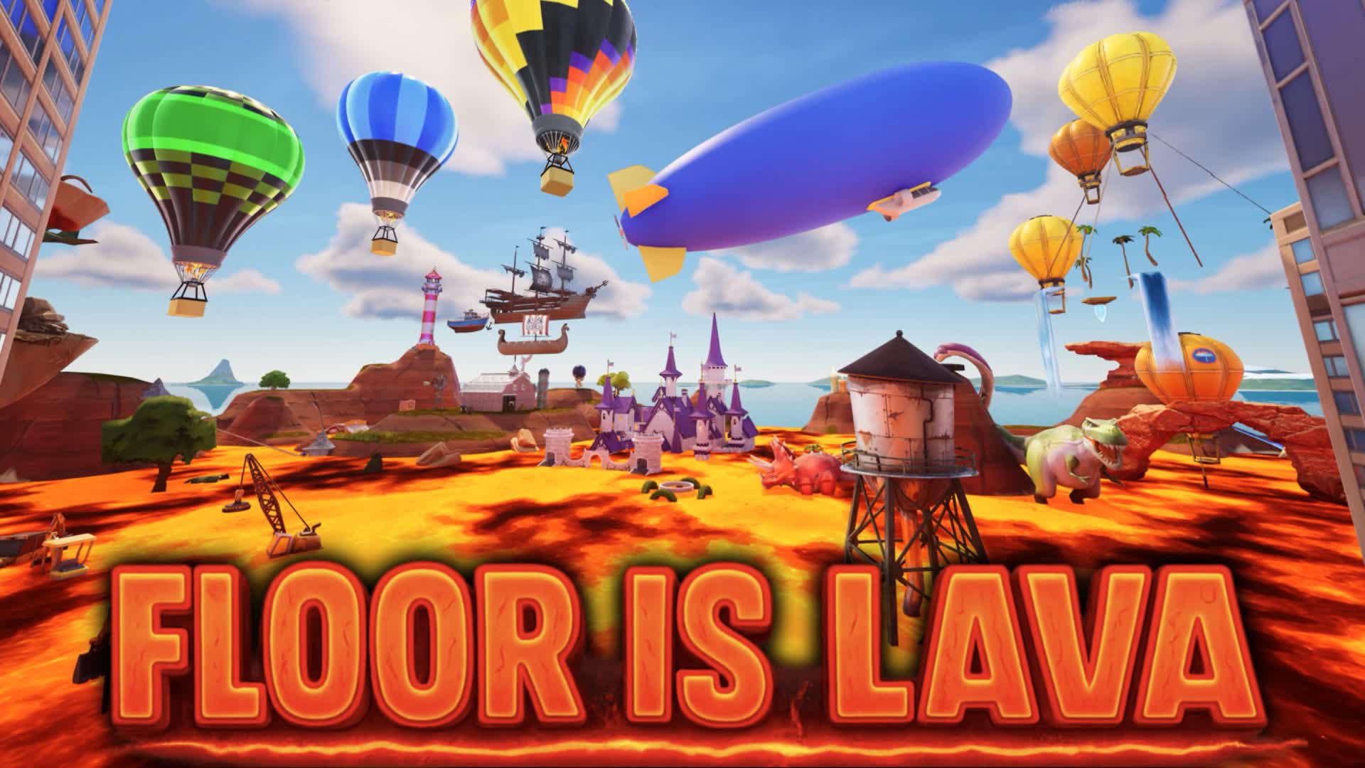 FLOOR IS LAVA OPEN WORLD Fun Party Game
