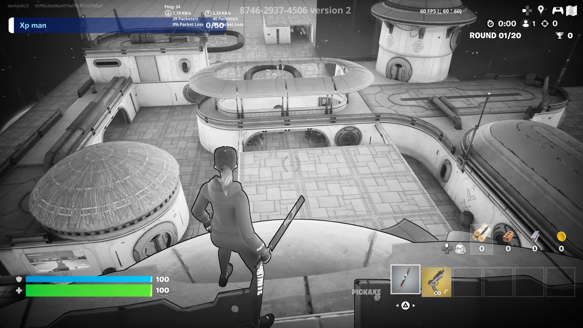 Black and white gun game