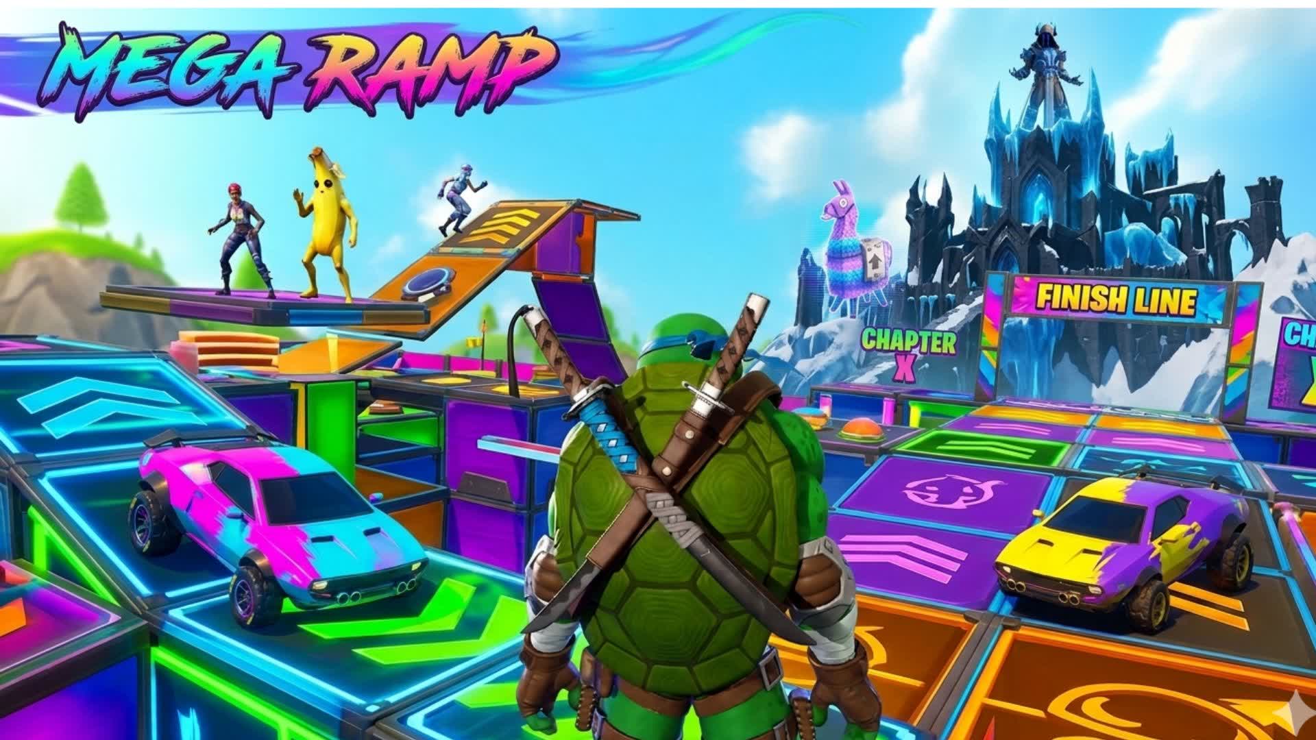 🌇 MEGA RAMP TMNT NEW CITY CAR GAME 2.0