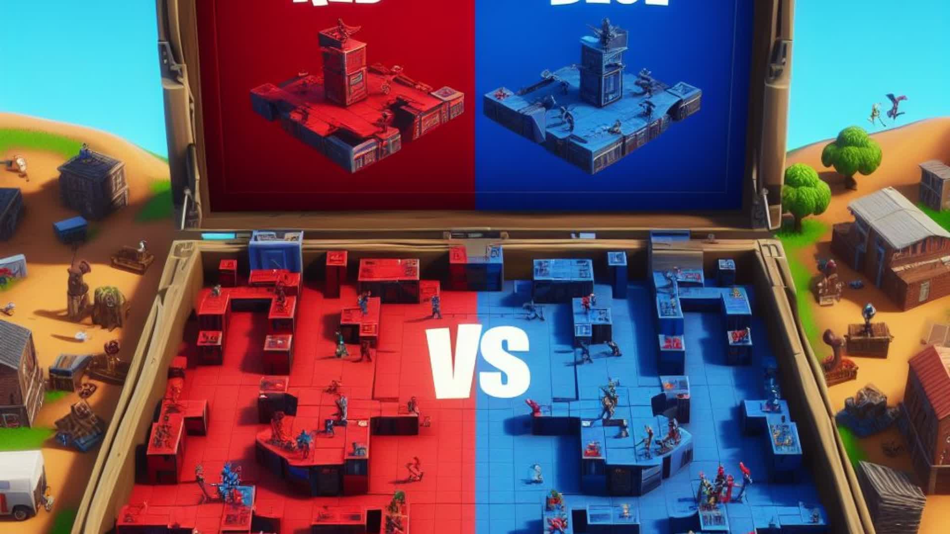 Chapter 5 Red VS Blue Box Fights Map
