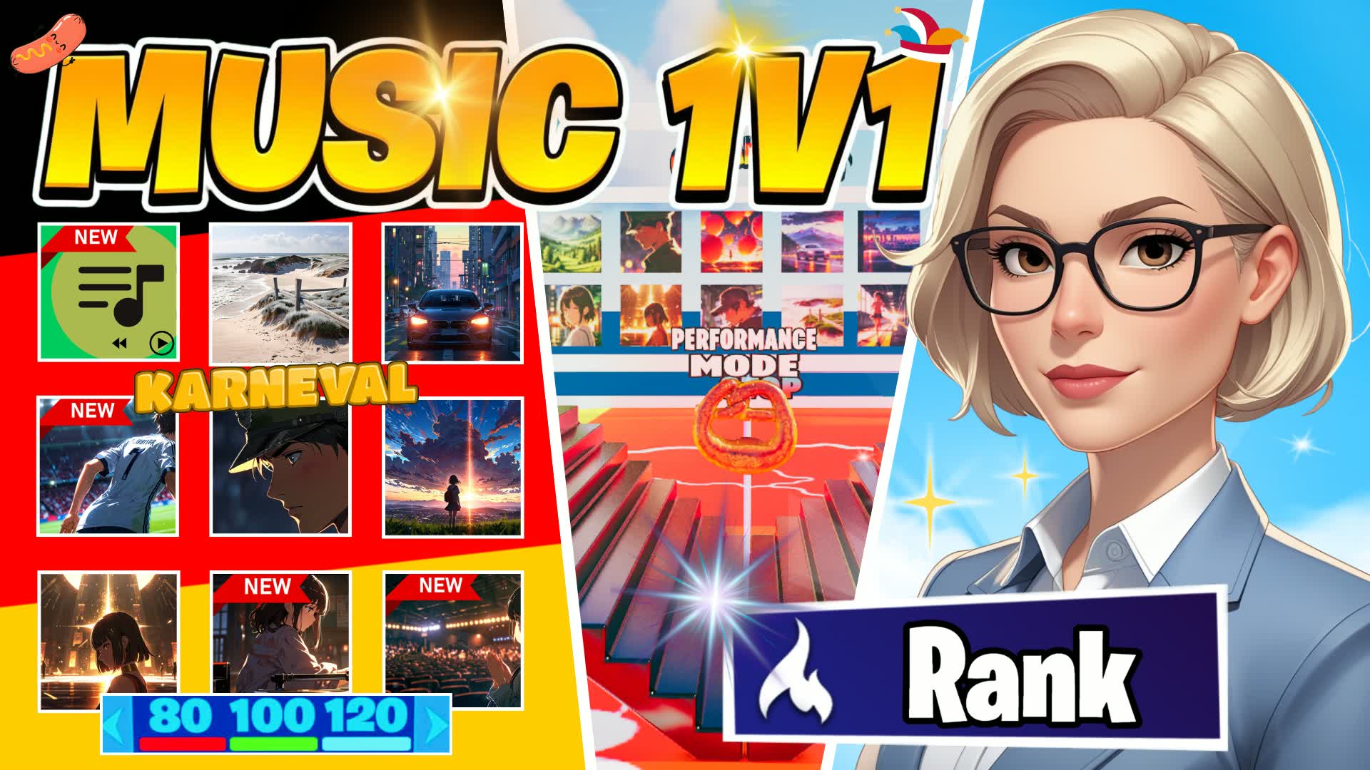 🔥1v1 MUSIC🏆[+99 GERMAN SONGS]🎶