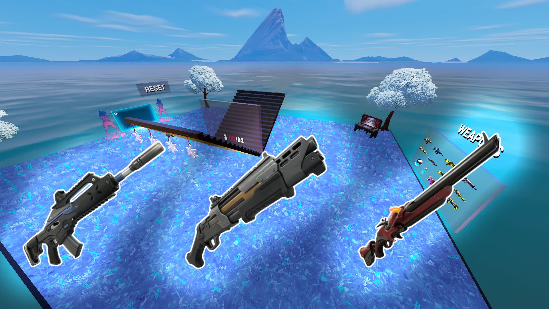 WINTER 1V1 BUILD FIGHT MAP ❄️