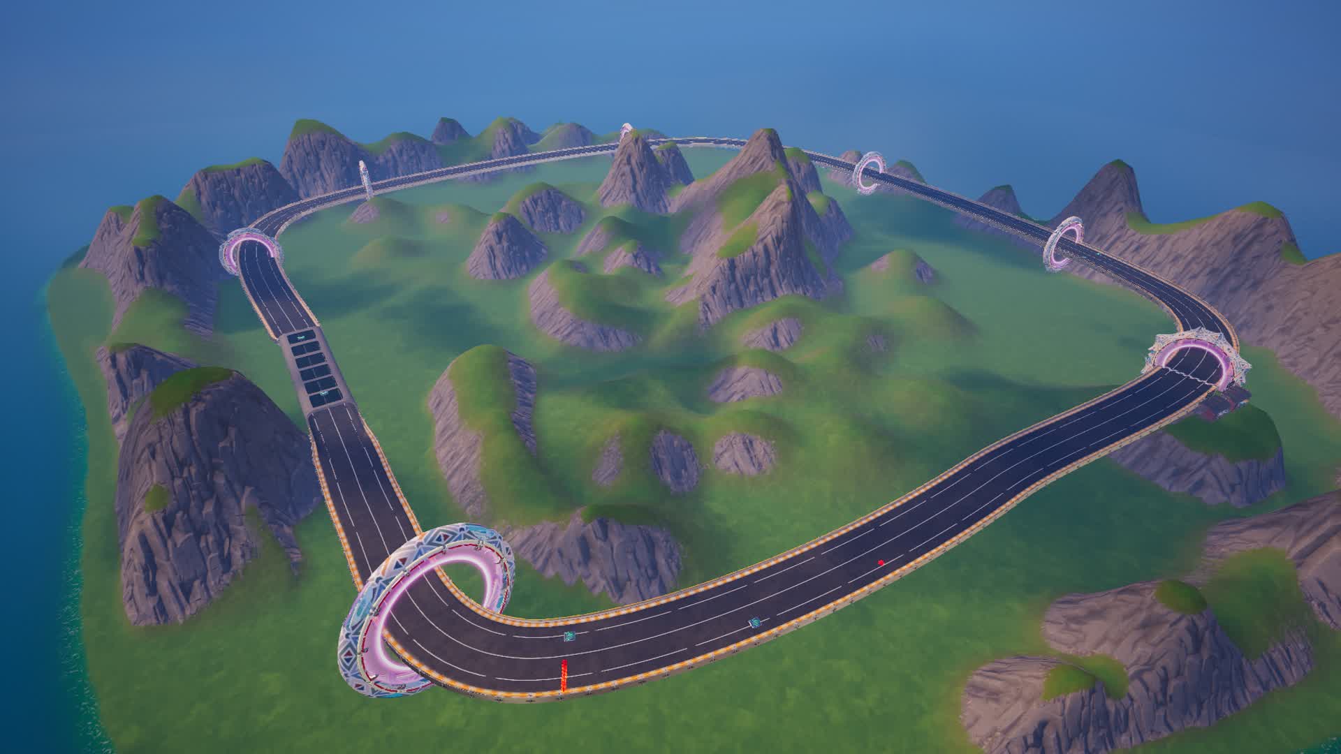 simple run racing car circuit run