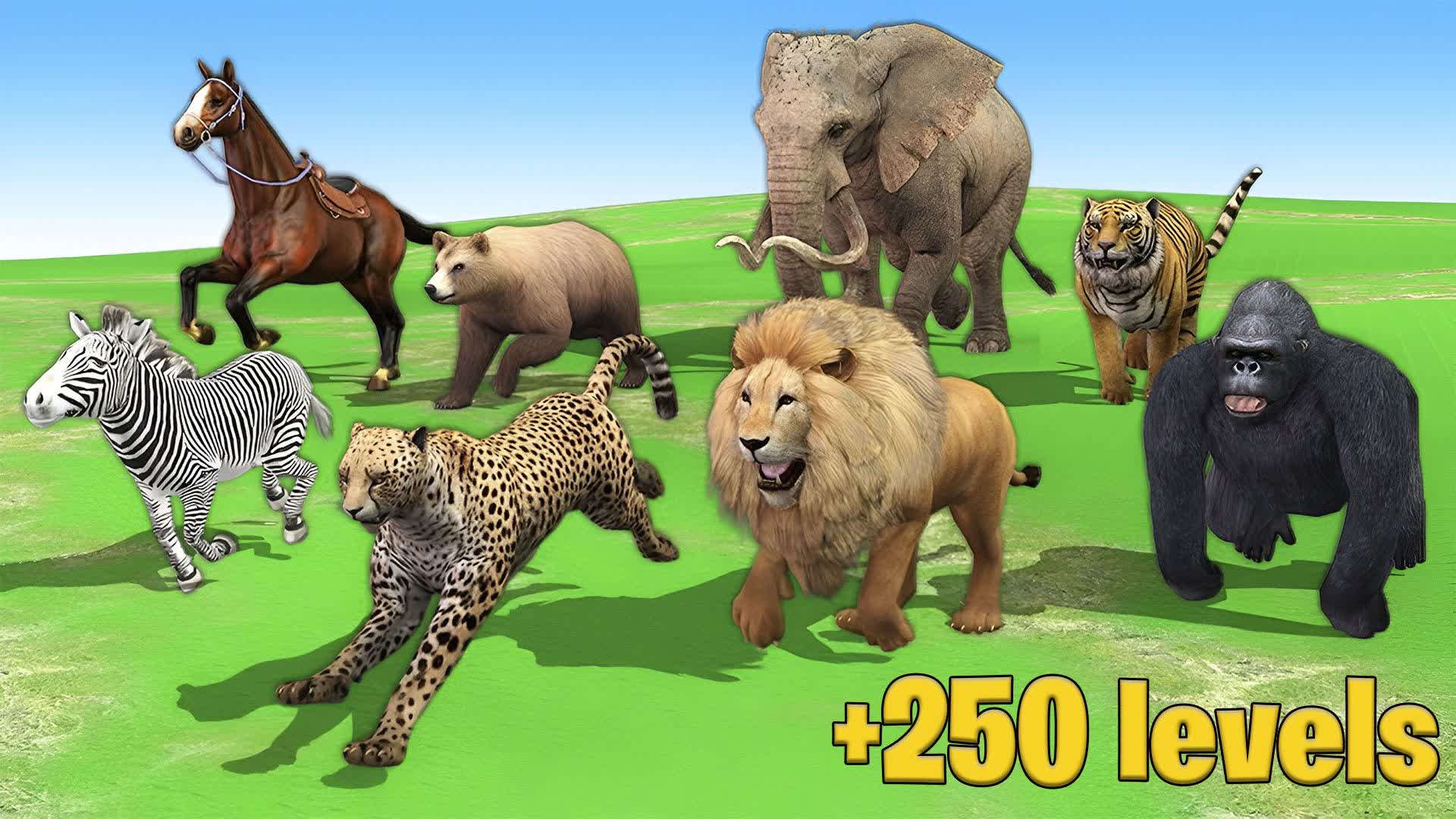 ANIMALS DEATHRUN PARKOUR RACE 250+ LEVEL