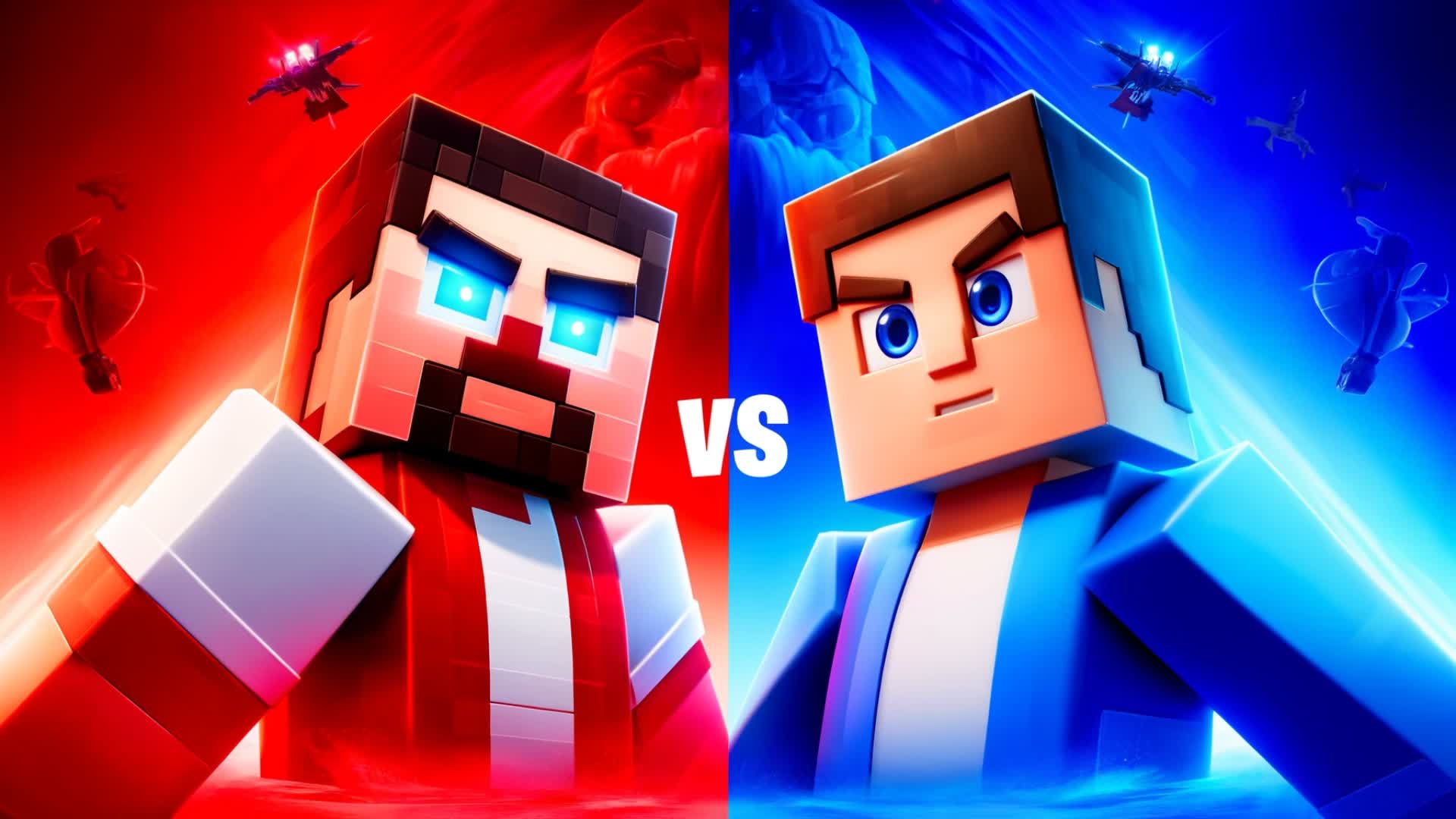 ✨ Steve vs Herobrine 👀 Red Vs Blue
