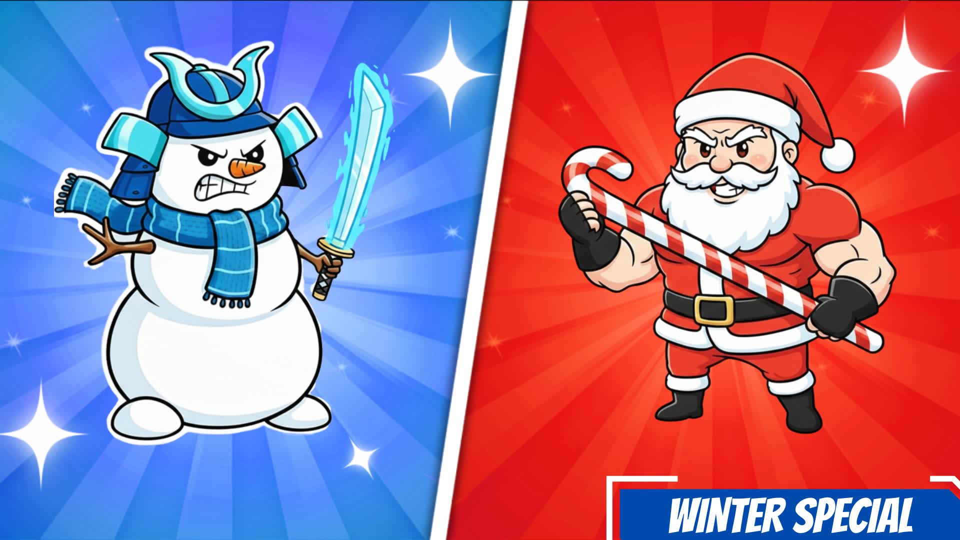 Santa vs Snowman