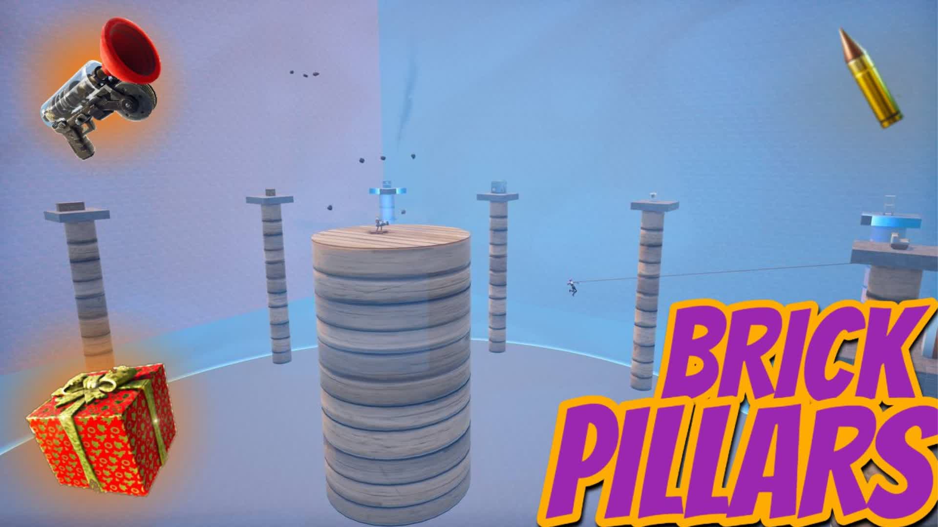 Brick pillars