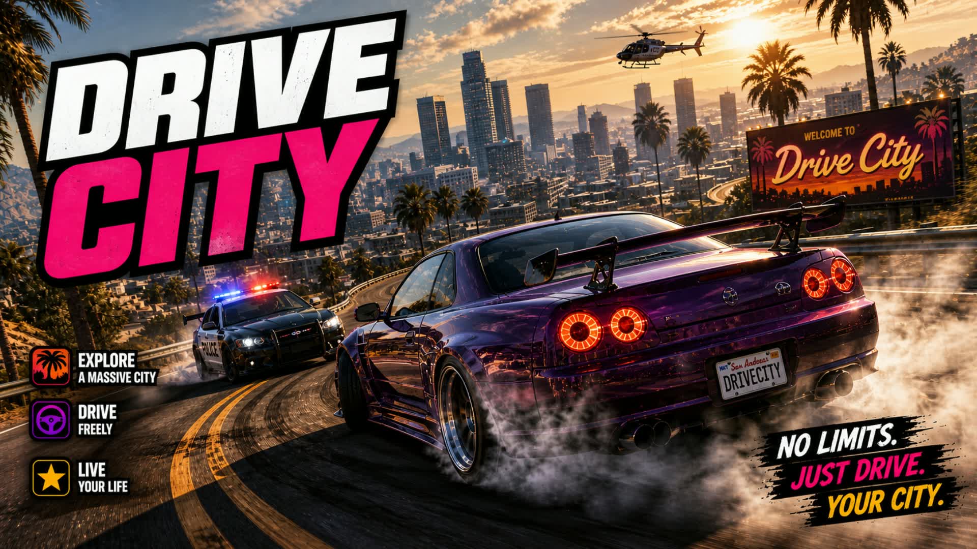 DRIVE CITY 🚗 OPEN WORLD DRIFT