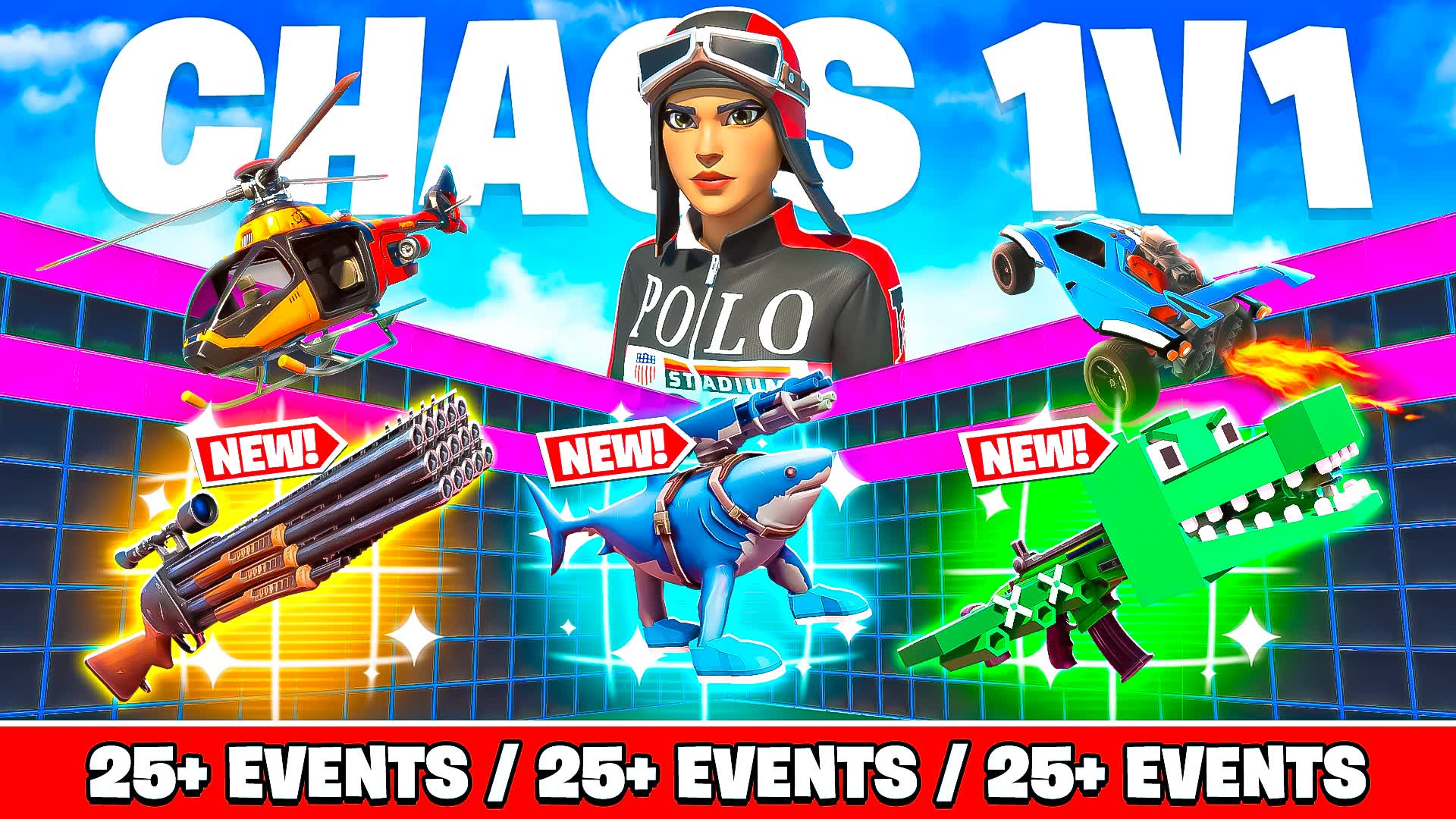 Super chaos 1V1 WITH EVERY GUN!