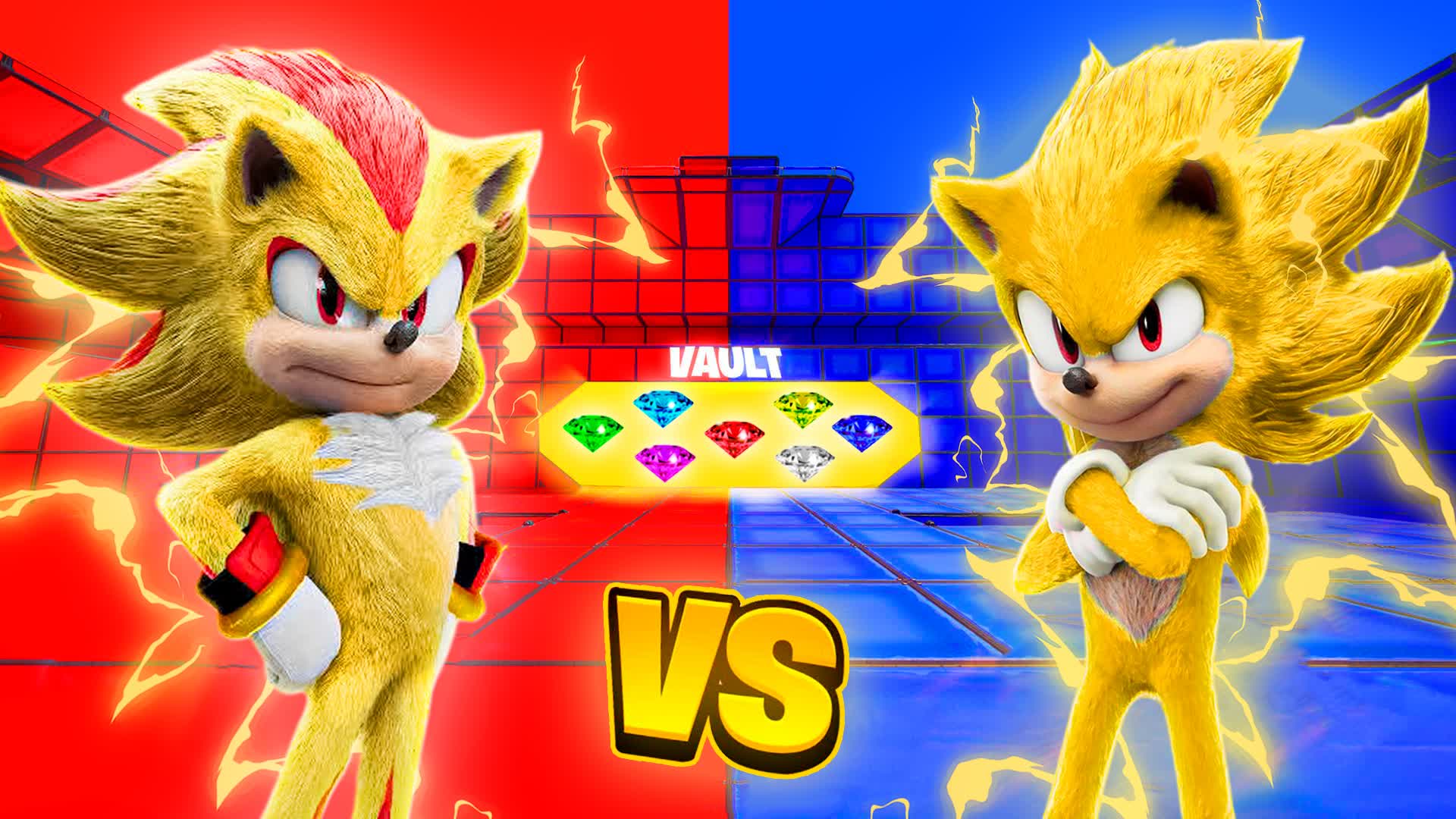 SONIC VS SHADOW 🔴🔵 RVB