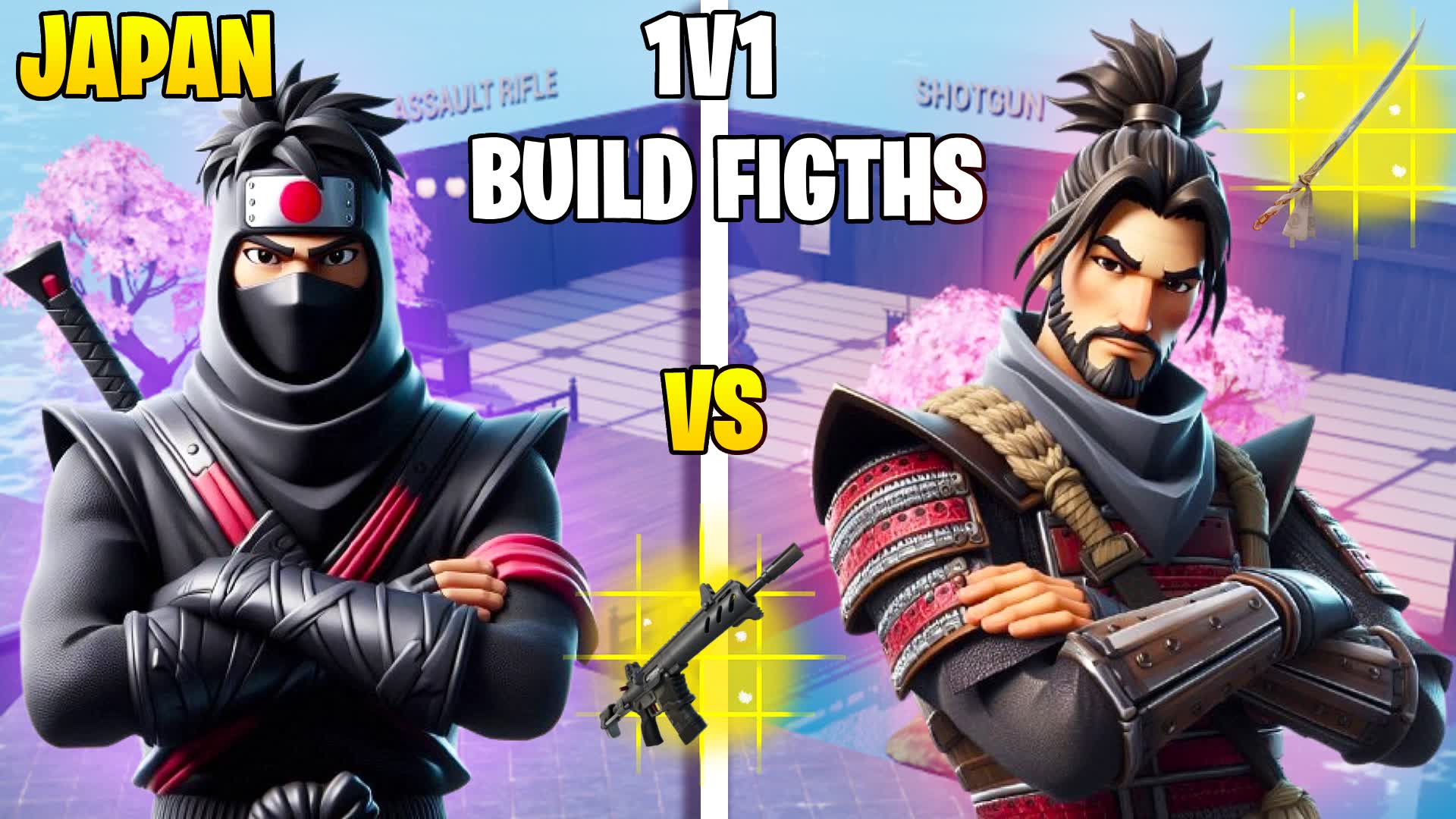 🌸JAPAN 1v1 BUILD FIGHTS