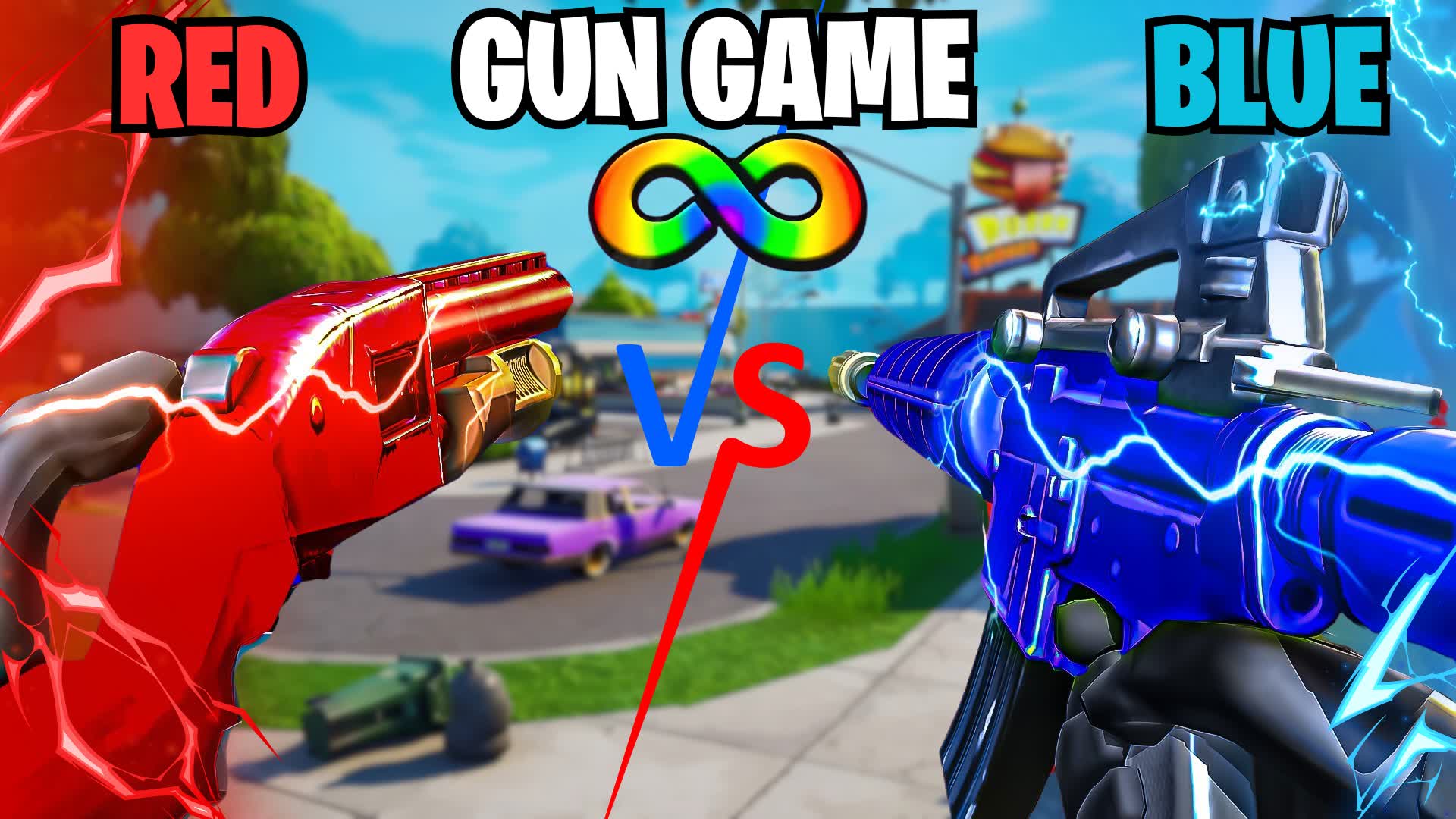 RED VS BLUE GUN GAME⭐