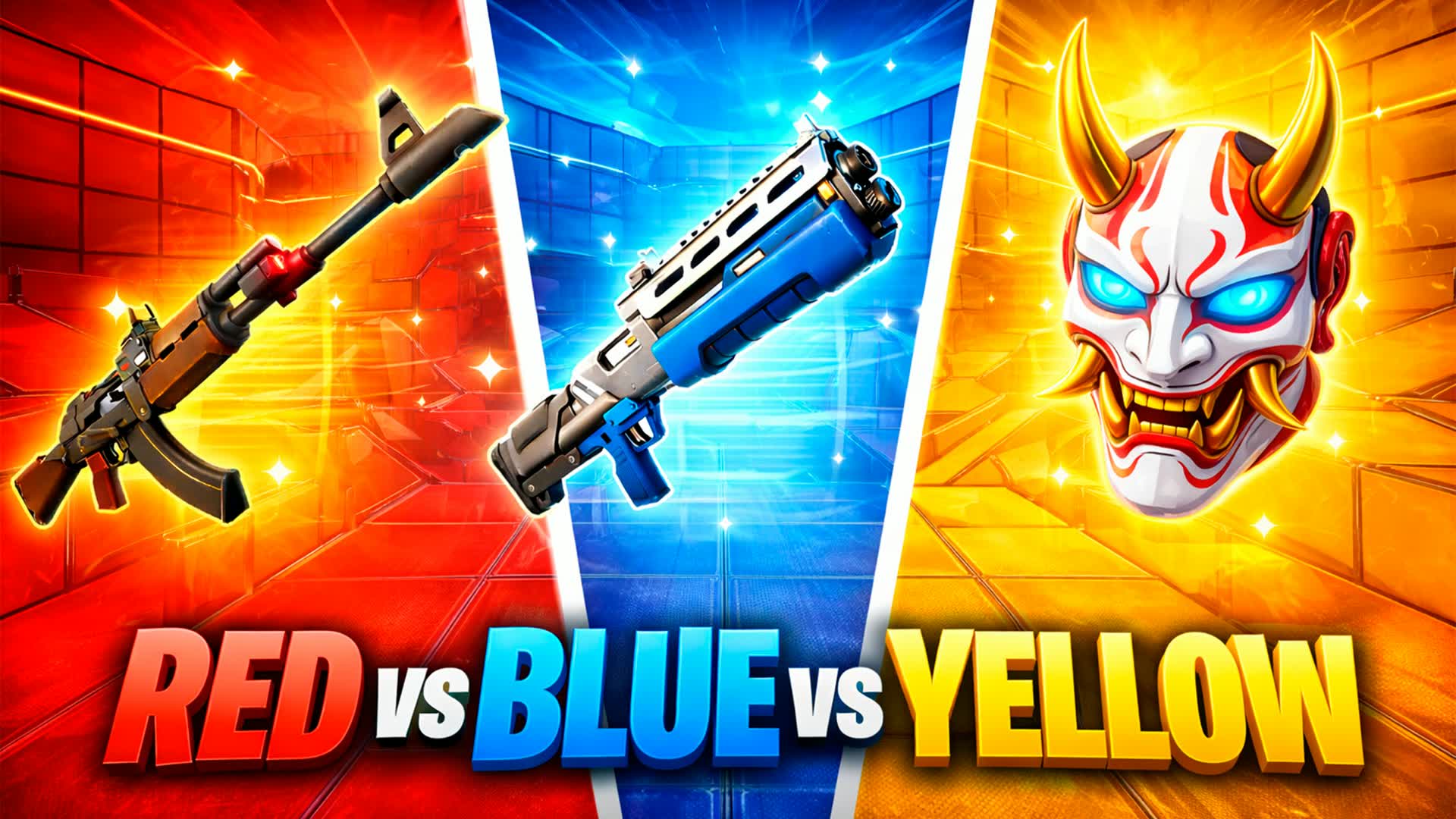 RED VS BLUE VS YELLOW RVBVY🟡 🔵 🔴