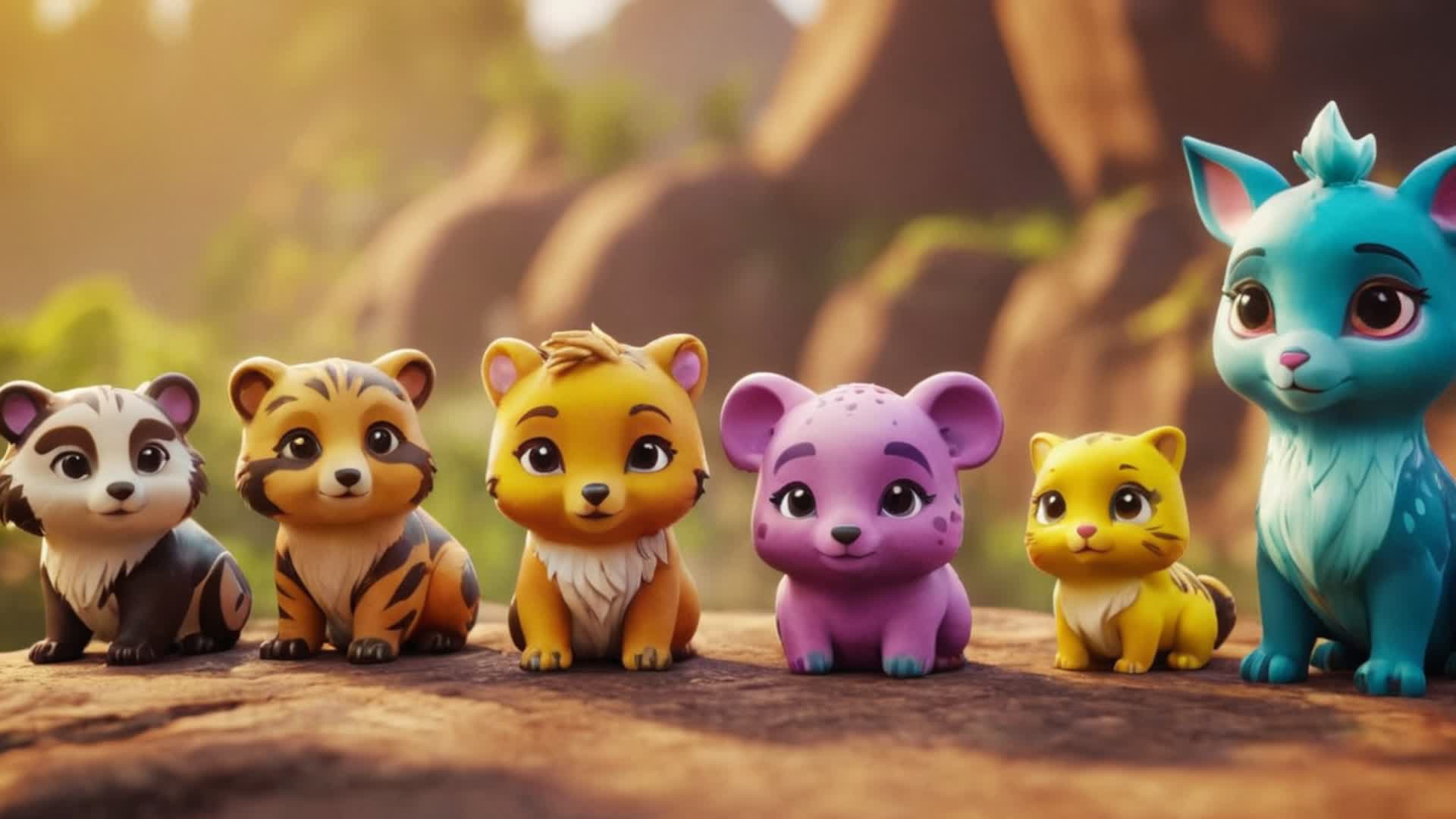 動物キューブを見つけよう Let's find 100 animal cubes