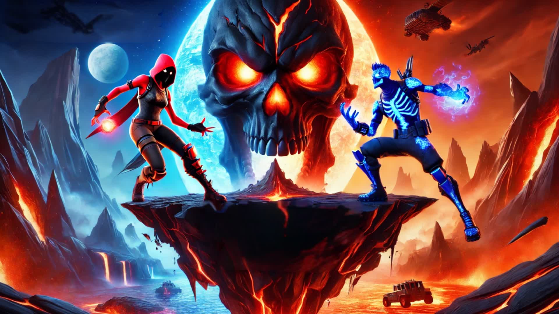 RED VS BLUE SKULL ISLAND