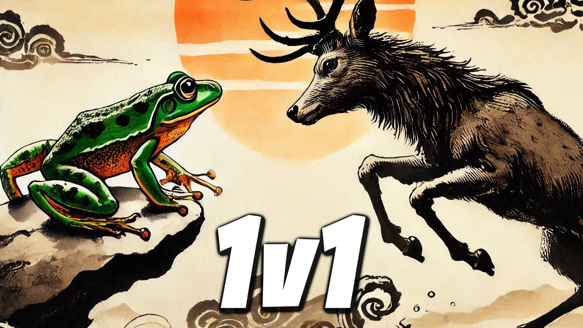 Frog vs Deer - 1v1