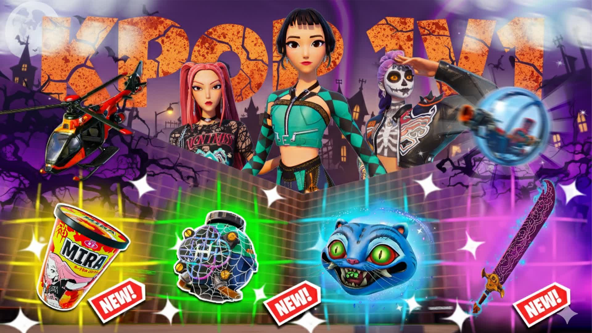KPOP ALL GUNS & VEHICLES HUNTER DEMONS