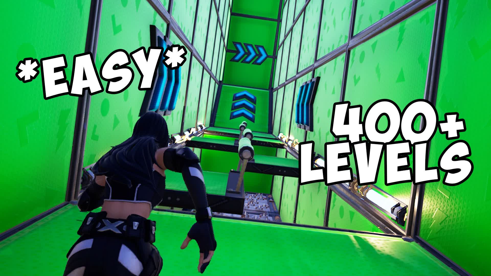 🟩👾GREEN DEFAULT EASY PARKOUR 400+