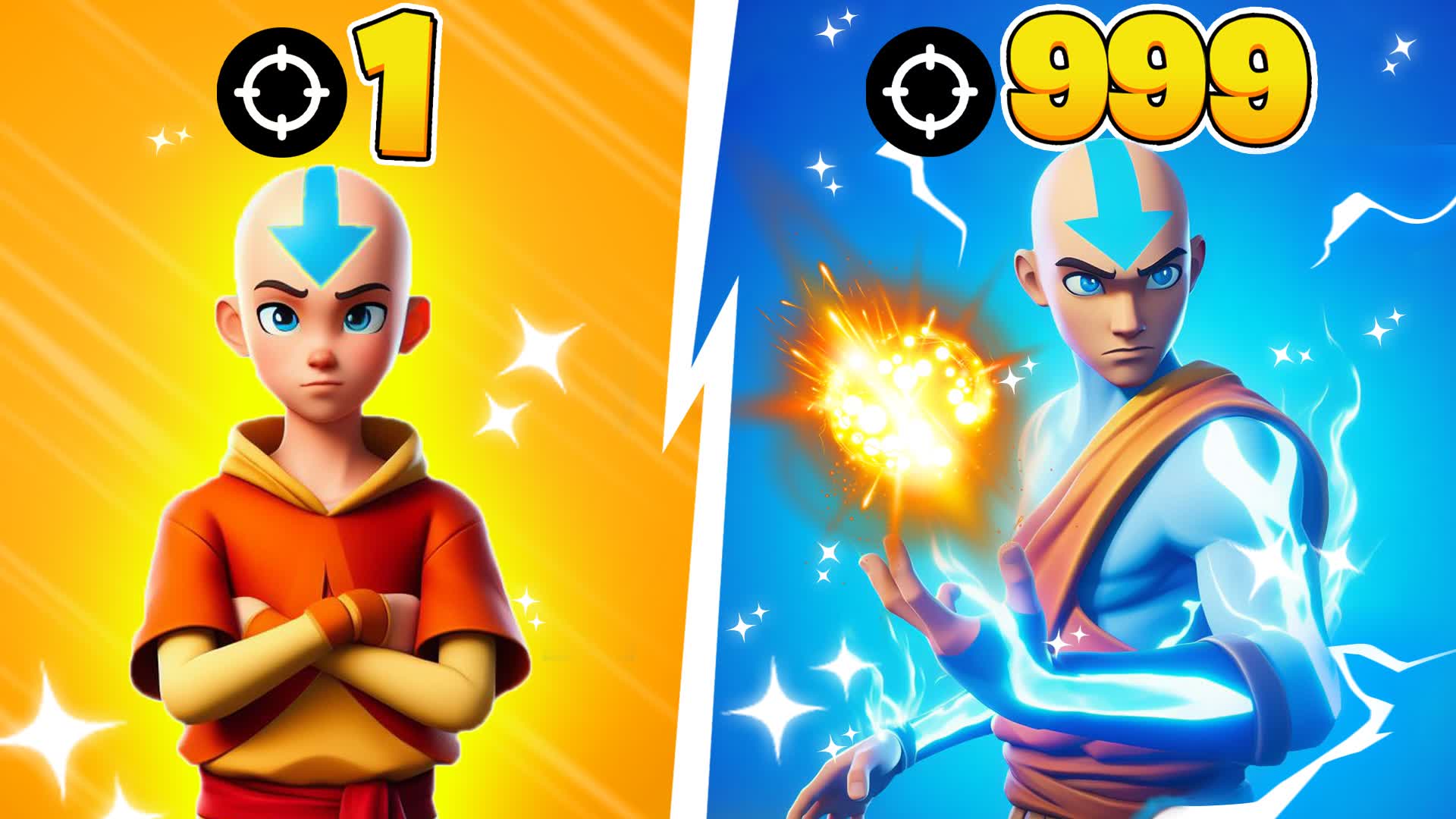 💧🔥AVATAR🏔️💨ONE SHOT GUN GAME