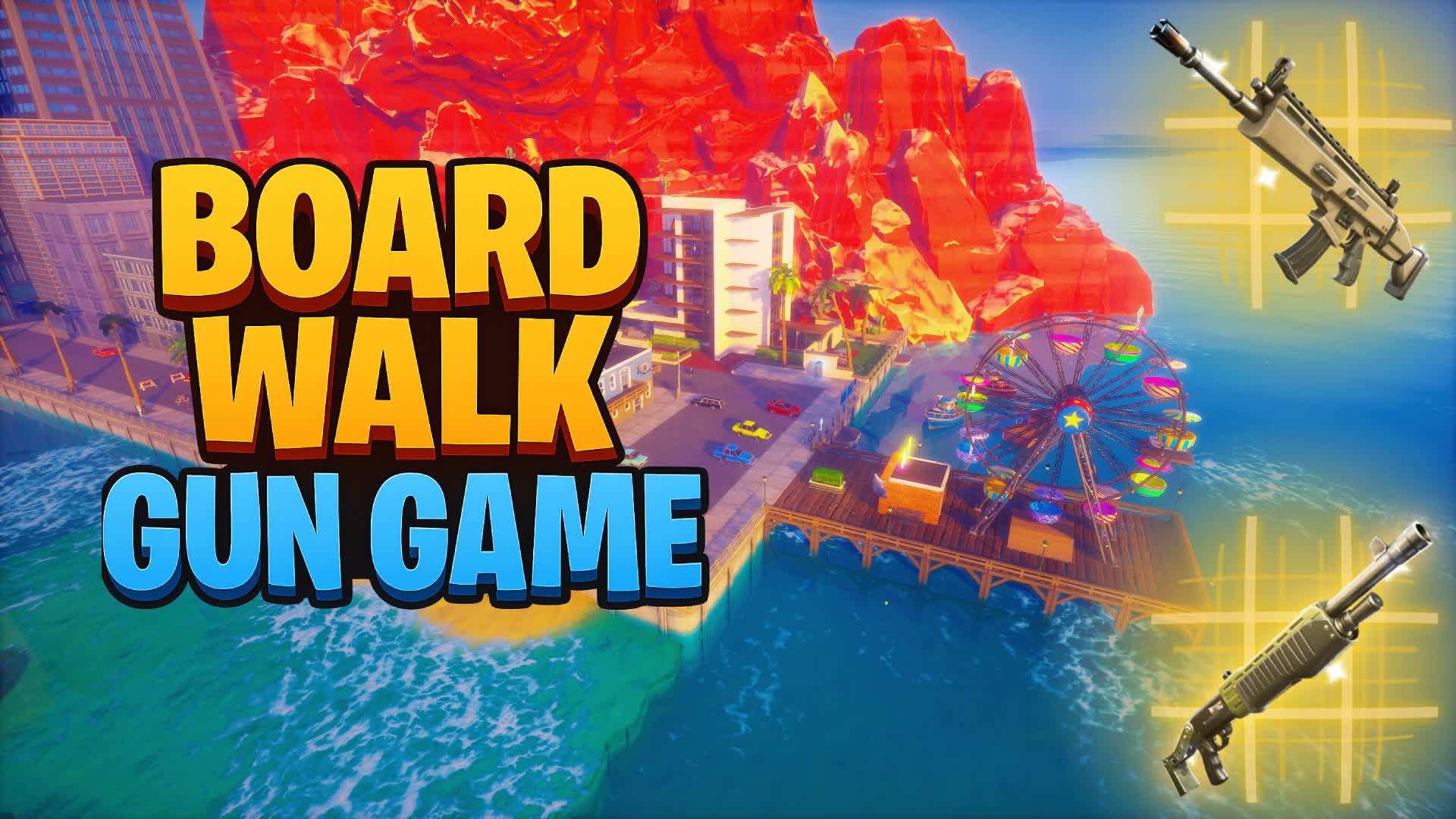 🌊Board Walk Gun Game🌊