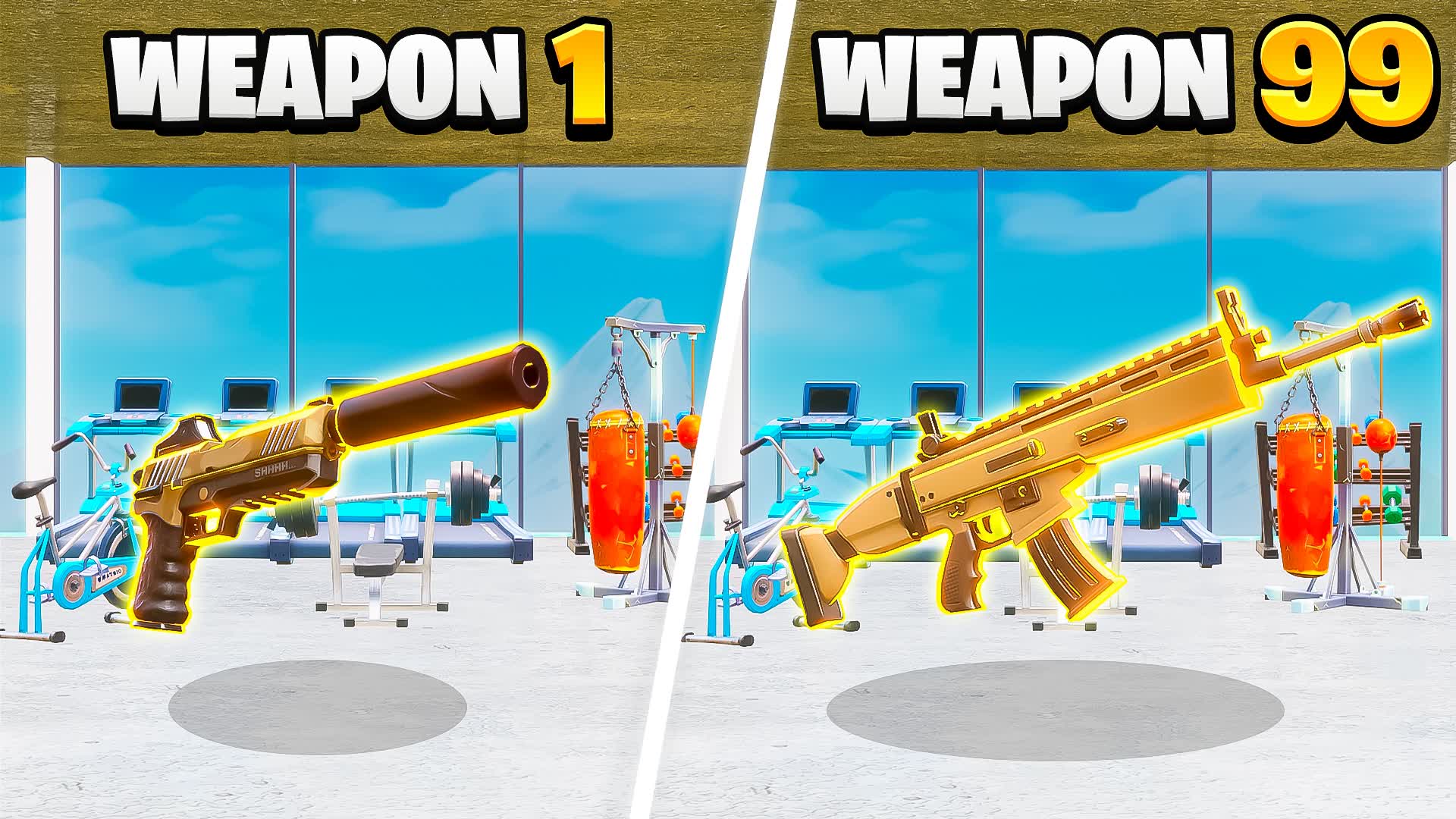 LEG DAY GOLD GUN GAME 💪