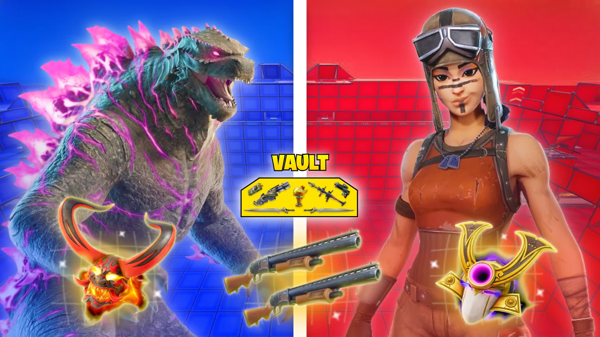 🔴MEGA RED VS BLUE HERO 🔵