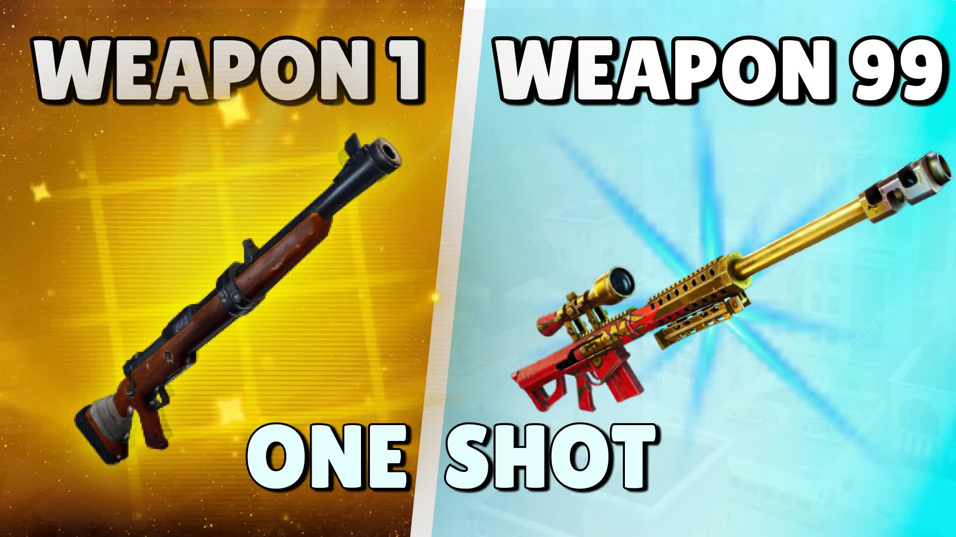GUN GAME ONE SHOT 🔫 TILTED TOWERS