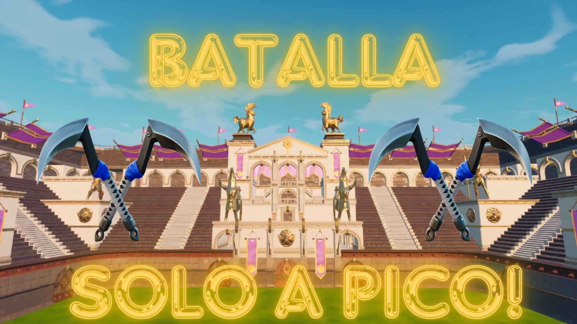 Batalla solo a pico por el coliseo