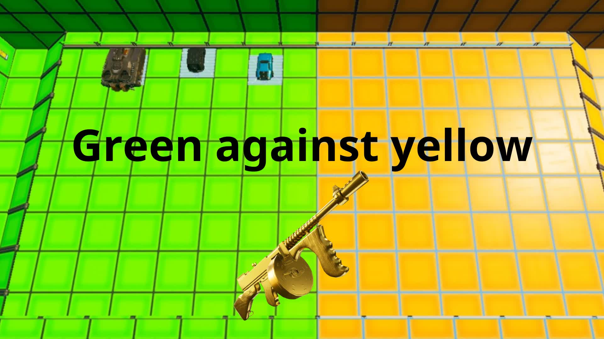 GREEN AGAINST YELLOW