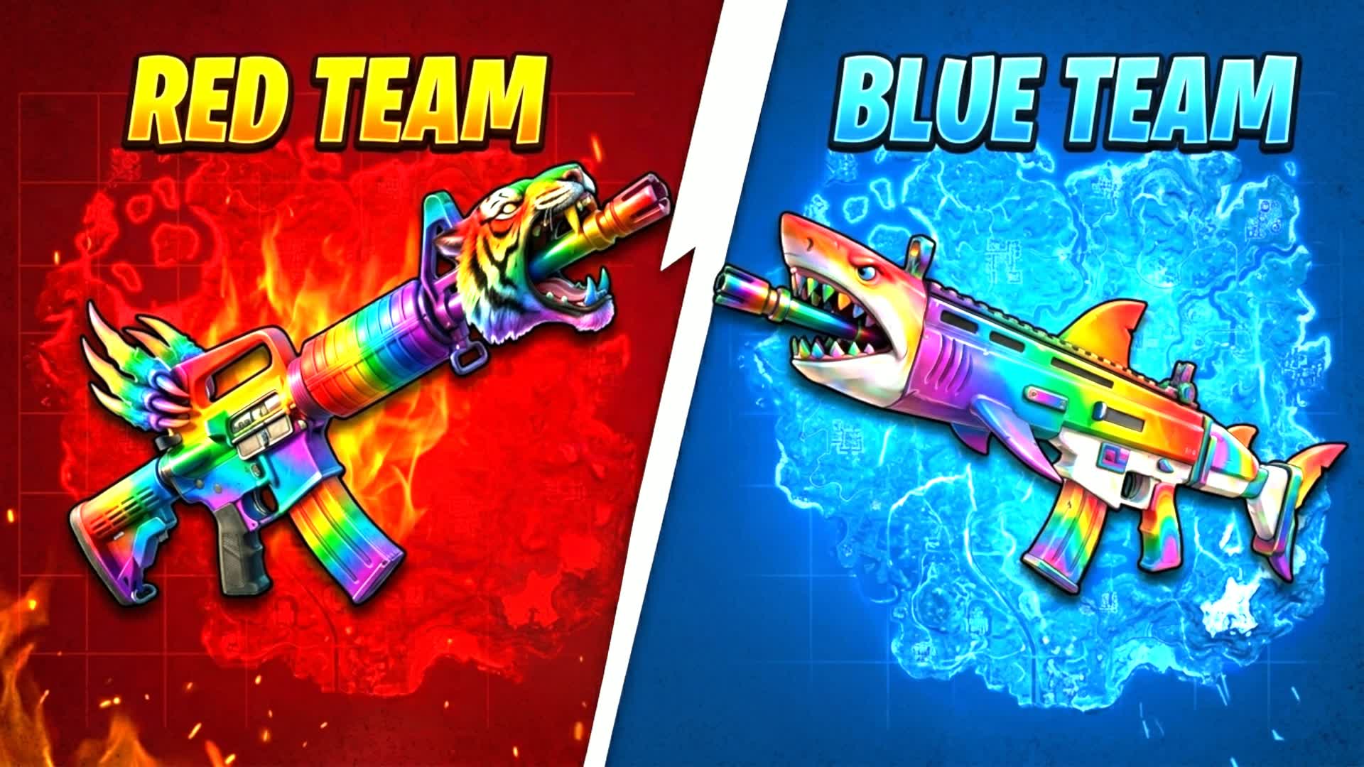 SHARK RED VS BLUE