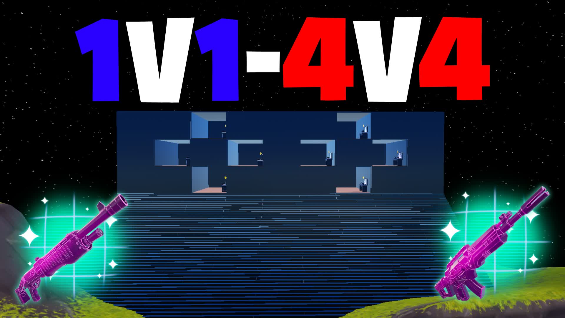 4V4 ZONE WARS (1V1 TO 4V4)
