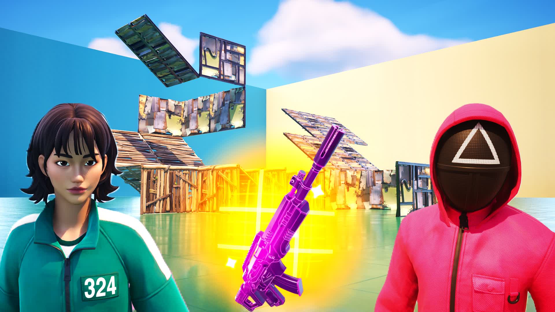 1v1 ALL GUNS SQUID GAME FFA ALL VEHICLES