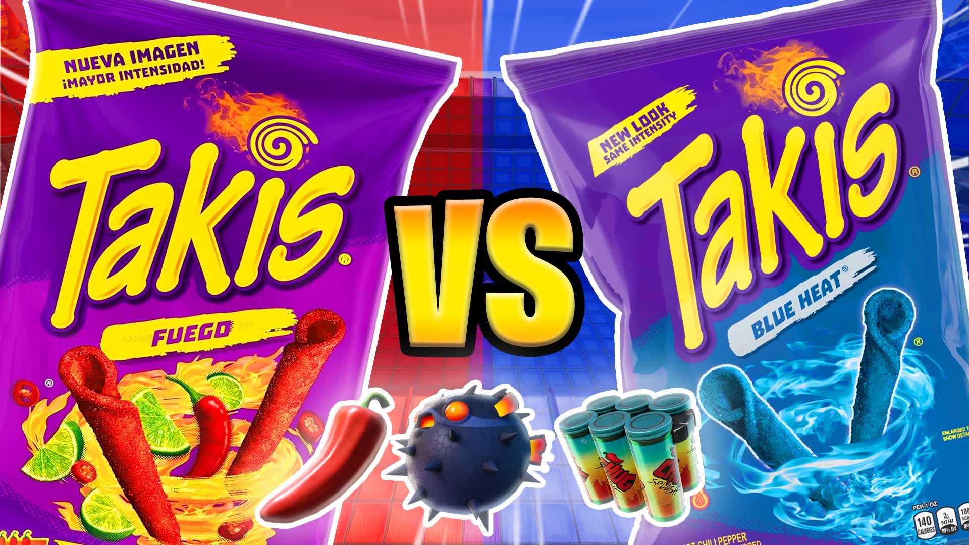 🔴 Takis Red VS Blue 🔵