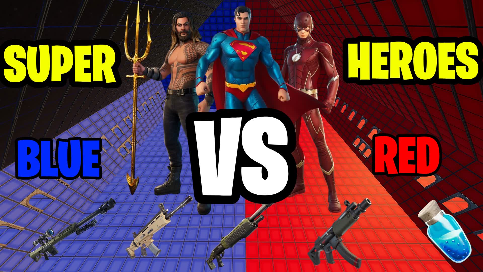 🦸‍♂️SUPER HEROES 🔴 RED VS BLUE 🔵