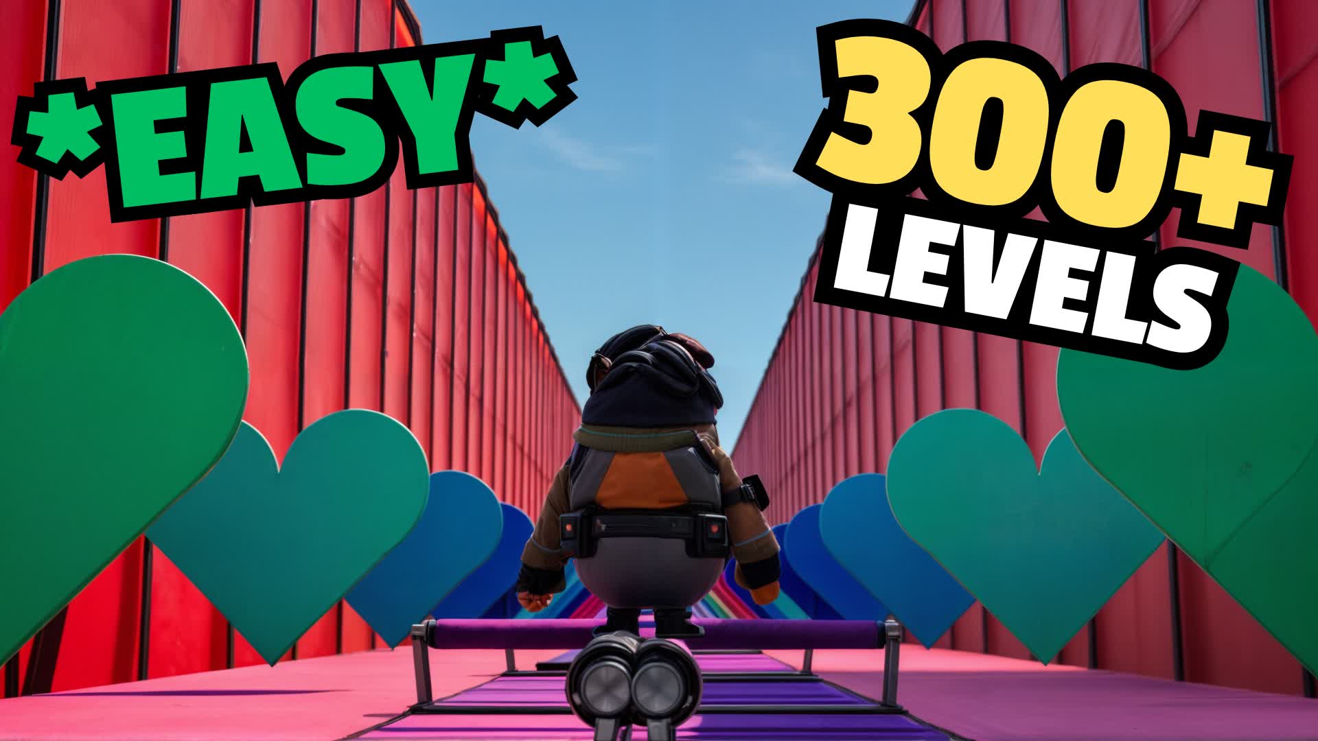 💘Fall Guys Valentine Parkour 300+💘