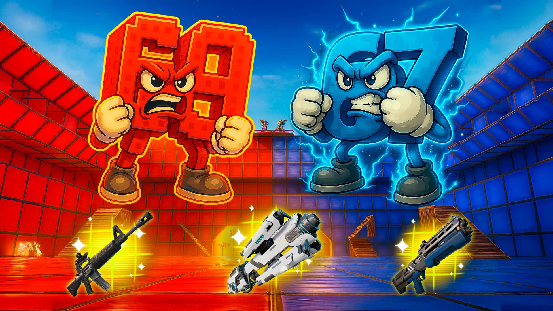 RED VS BLUE ARENA 67 🔵 vs 69 🔴