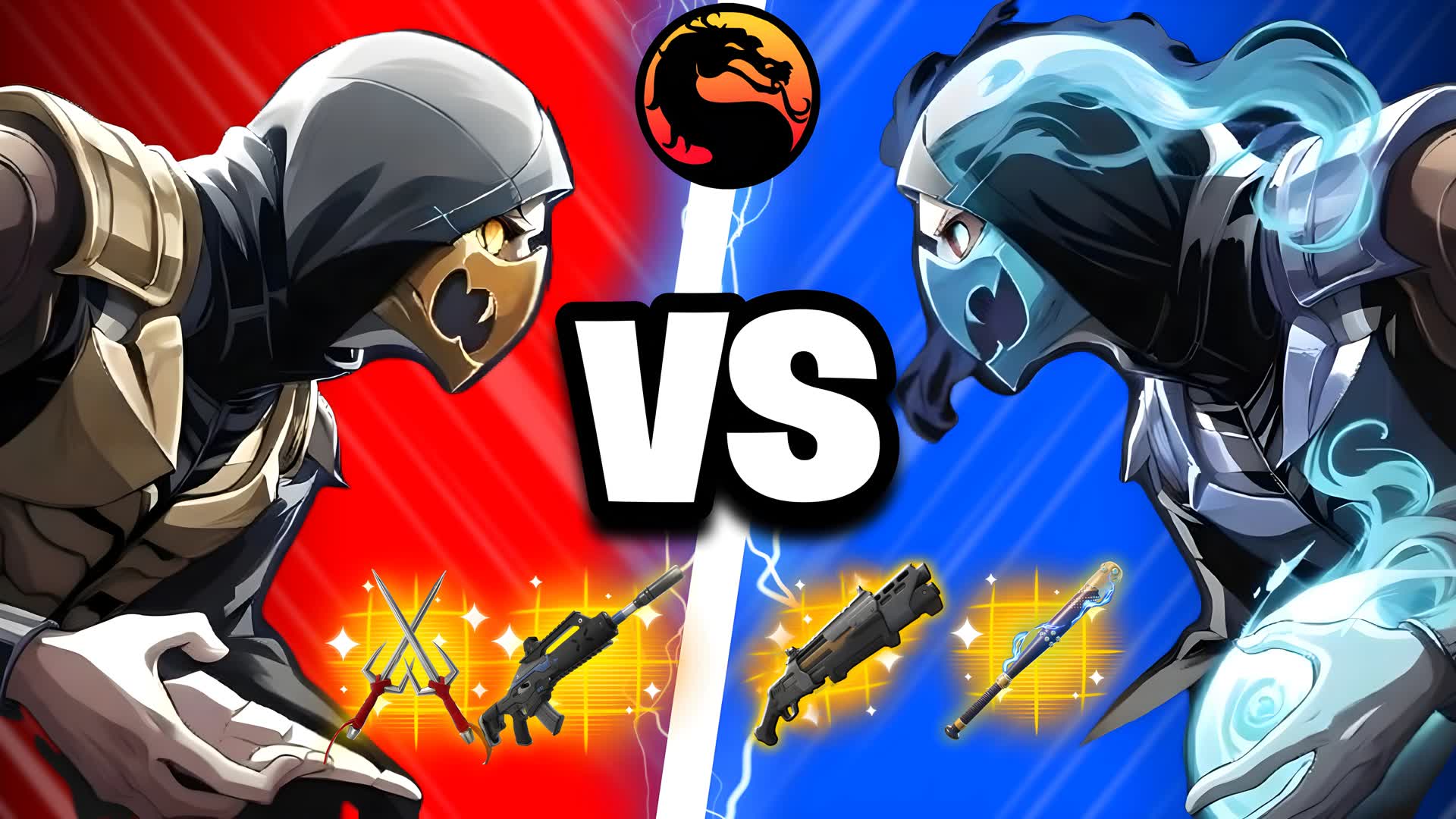 Scorpion vs Sub-Zero: Red vs Blue 🔥❄️