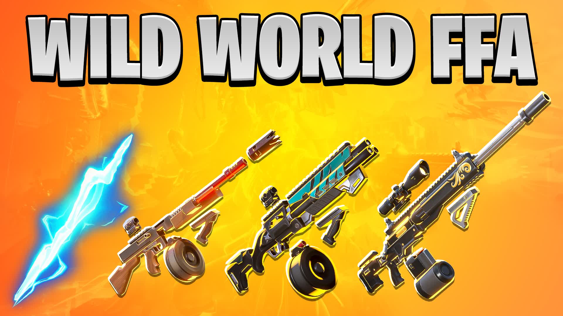😱WILD WORLD FFA - ALL WEAPONS & CARS