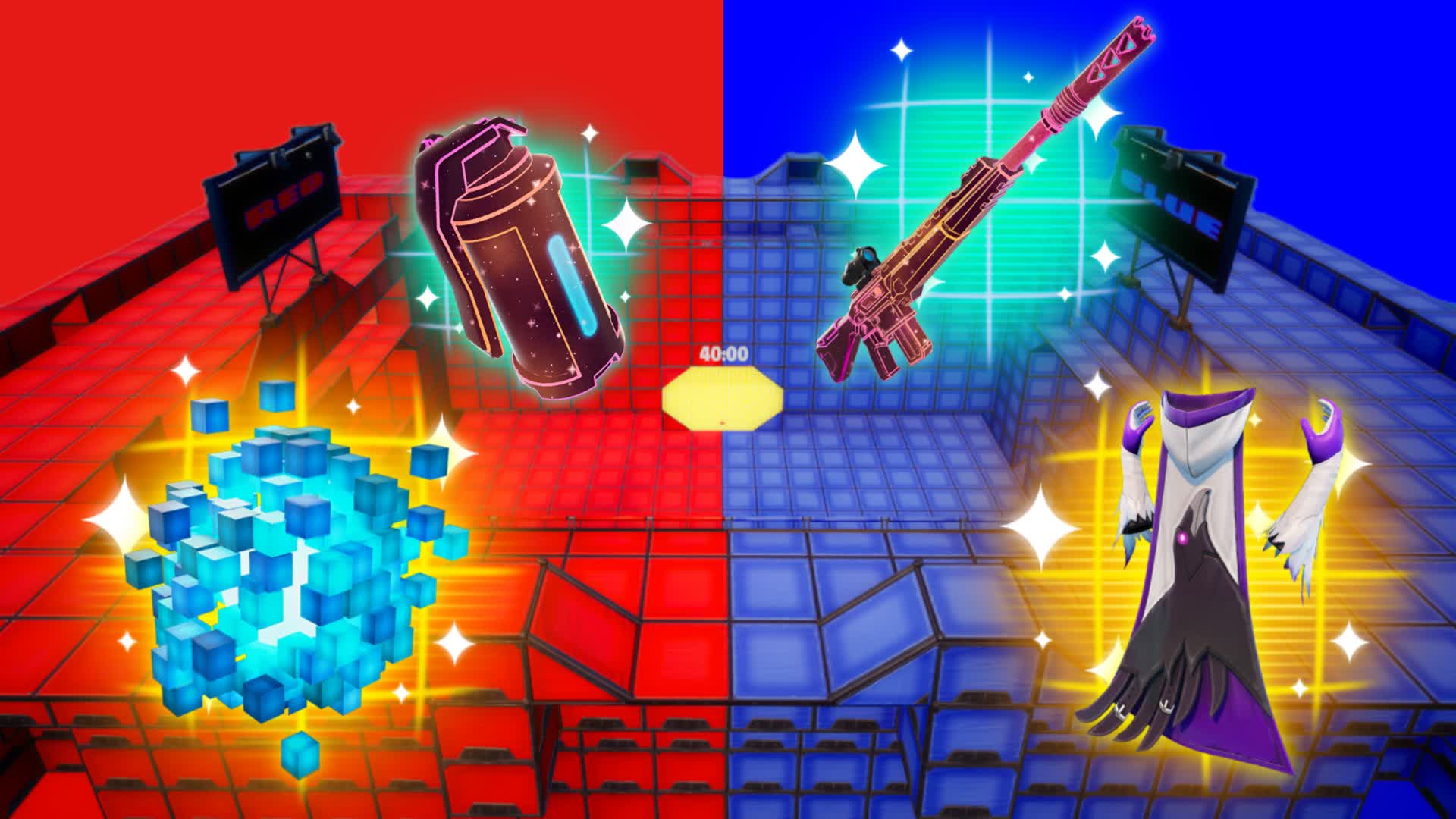 🎯 PRO 🔥 RED VS BLUE ARENA 🔴🔵